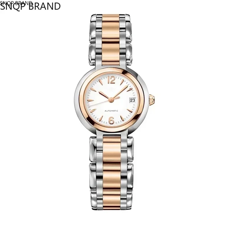 Luxury New Quartz Womens Watch Ladies Rose Gold White Reloj Hombre