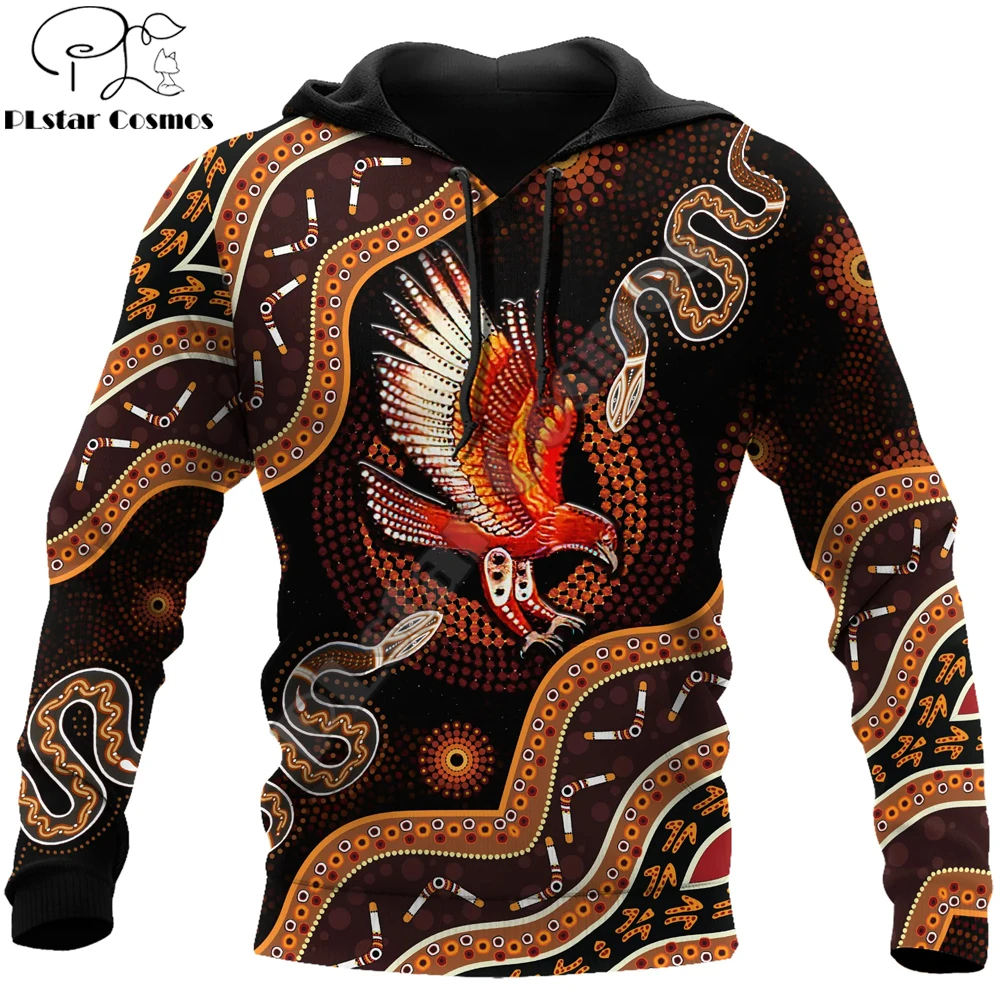 

Aboriginal Wedge tailed Eagle Snake 3D All Over Printed Mens zip hoodies Autumn Unisex pullover Casual Jacket Tracksuits TDD44