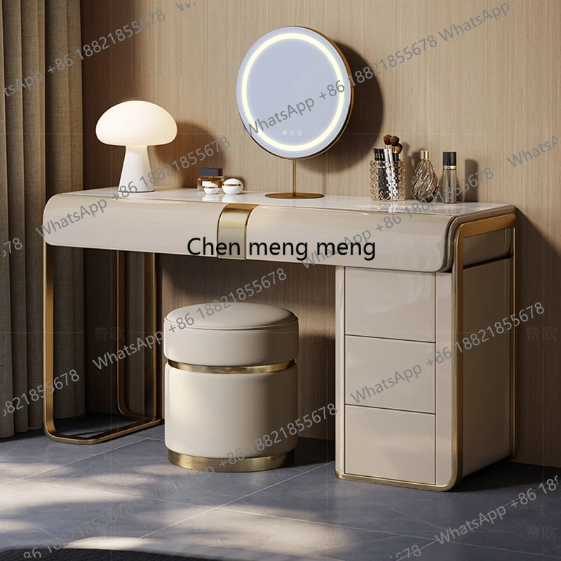 

Decoration Beauty Vanity Table European Trendy Hotel Safe Large Size Dressing Table Irregular Comoda Pra Quarto Home Products