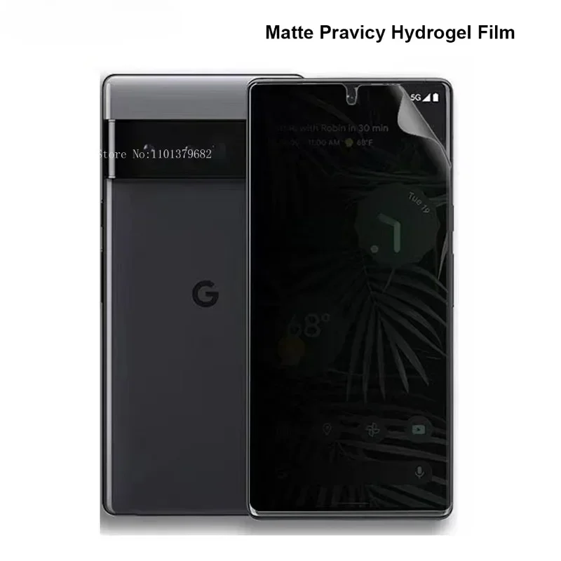 Matte Anti Spy Screen Protector for Google Pixel 8A 8 7 6 Pro 7A 6A Anti Peeping Pravicy Front Hydrogel Film Anti Finger-Print