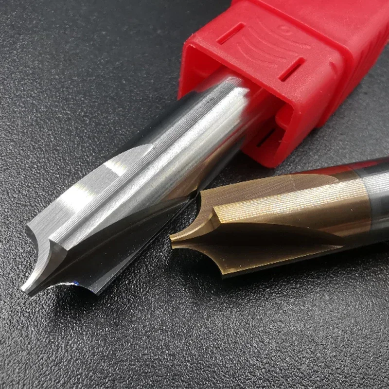 HRC58 Carbide Radius Corner Rounding Cutter End Mill CNC Tool inner R0.3 R0.5 Chamfering Outside Radii Quarter Circle Router Bit