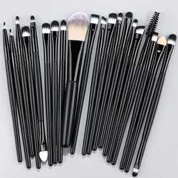 20 Stuks Set Make-Up Borstel Zachte Pluizige Oogschaduw Borstel Poeder Foundation Concealer Blush Markeerstichting Blending Beauty Tool