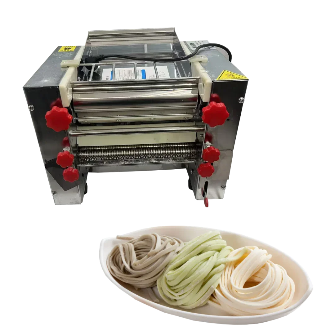 # for Stainless Steel Small Commercial Electric Fresh Noodle Making Machine Ramen Pasta Maker Dough Roller Noodle Cutter