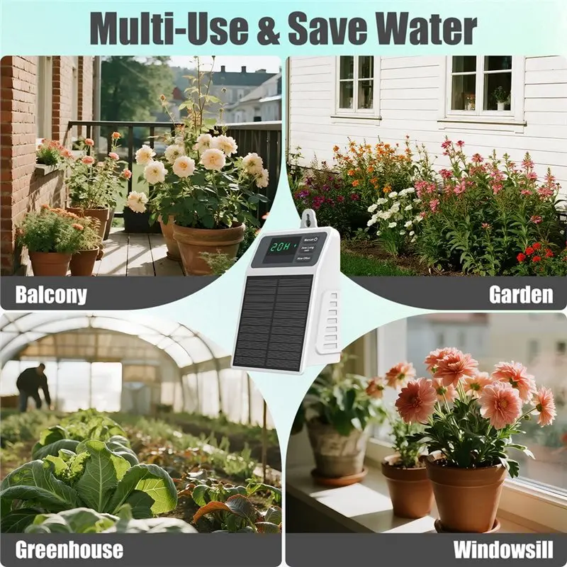 【NOW SAVE】DIY For Garden Watering System Solar Powered Automatic Drip Irrigation For Garden Balcony Hose Irrigation System