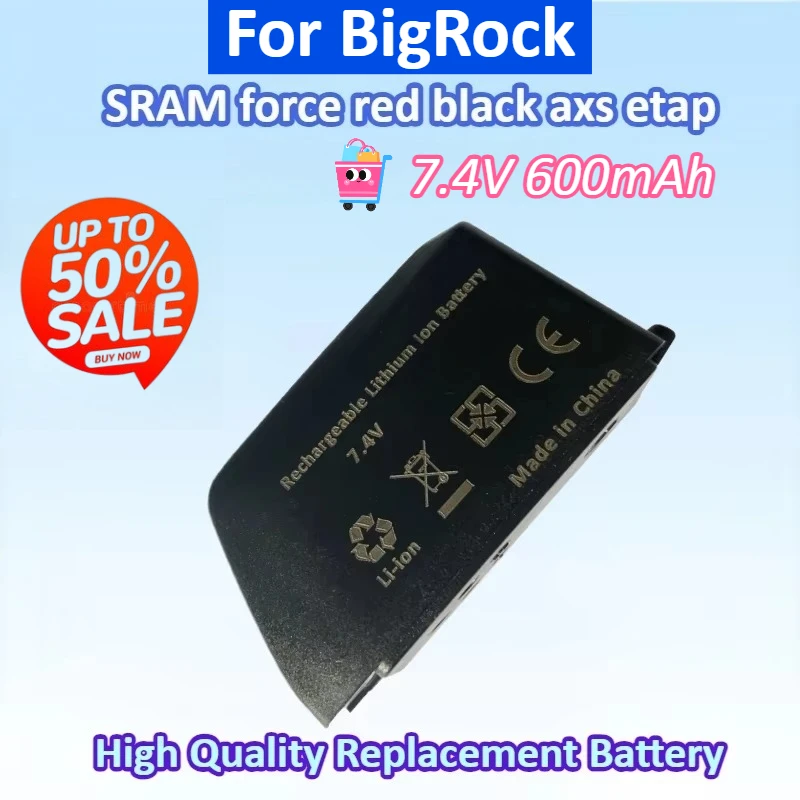 

Newly upgraded Rechargeable Battery 7.4V 600mAh for BigRock SRAM Force Red Black Axs Etap High Quality Replacement Battery