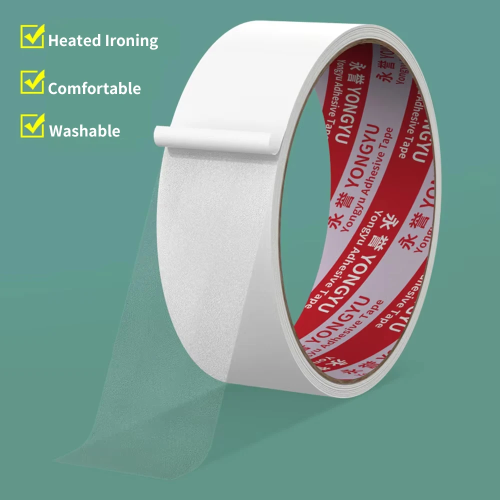 TPU Hot Melt Double Sided Tape Super Sticky Adhesive Clothing Pants Schoolbag Hot Press Iron Edge Sealing Seamless Fabric Jeans
