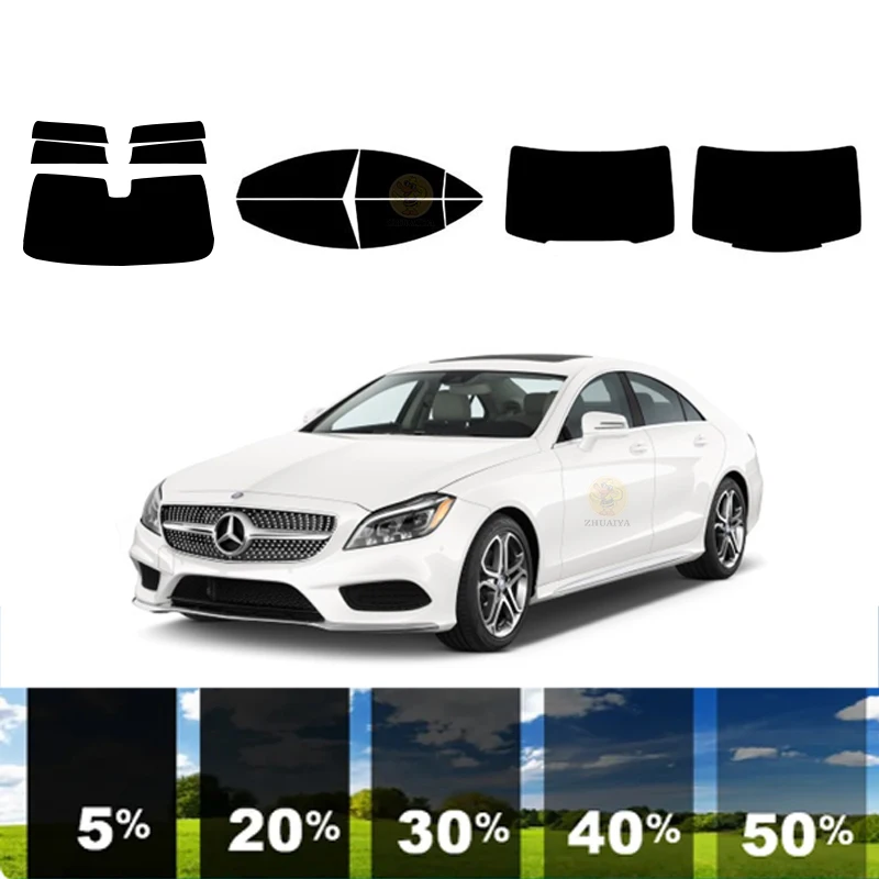 

precut Removable Window Tint Film Car 100% UVR 5%-70%VLT Heat Insulation Carbon ﻿For MERCEDES-BENZ CLS-CLASS 4DR SEDAN 2012-2018