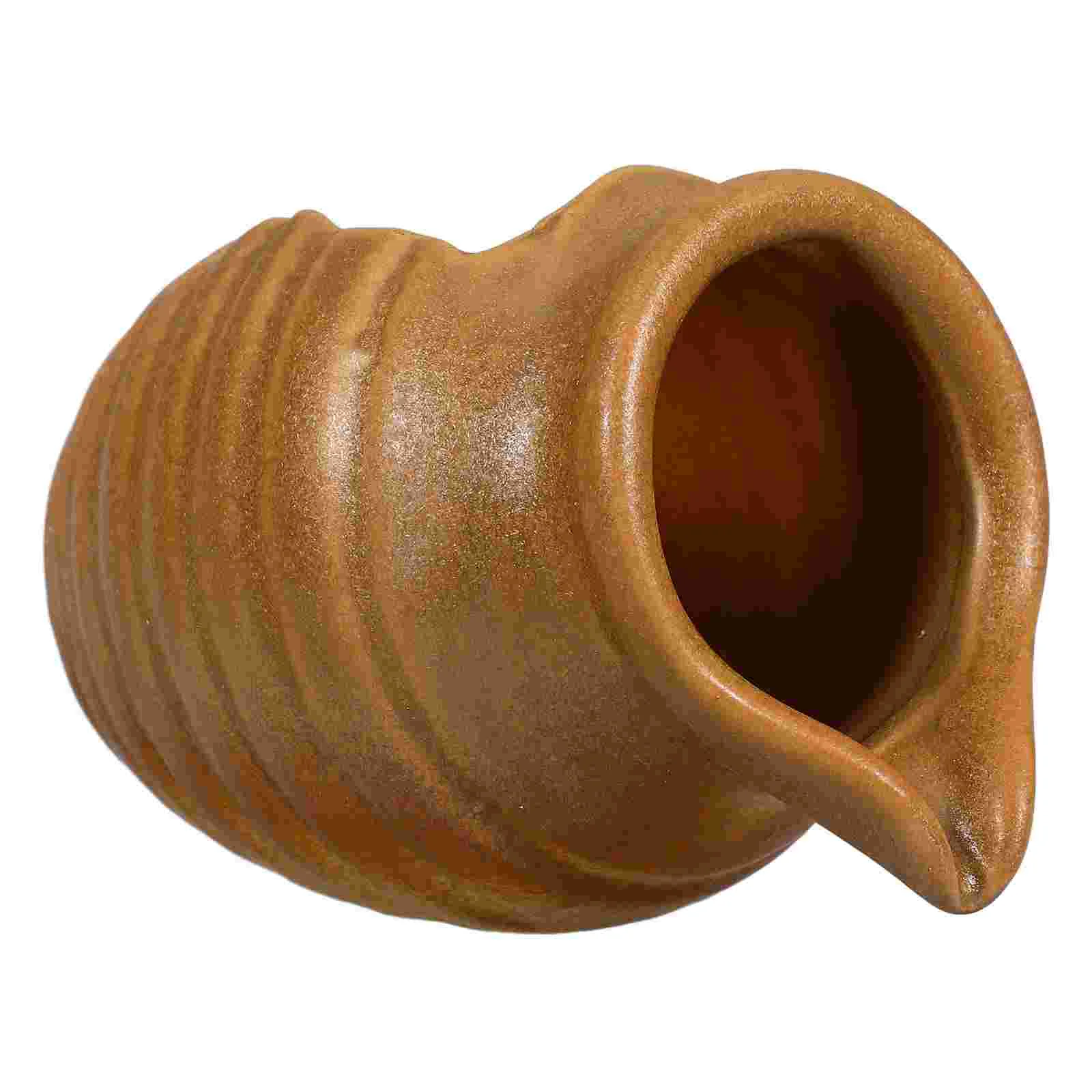 

Circulating Water Clay Pot Fountain Decor Decorative Jar Fish Tank Mini Can Ceramic Courtyard Ceramics