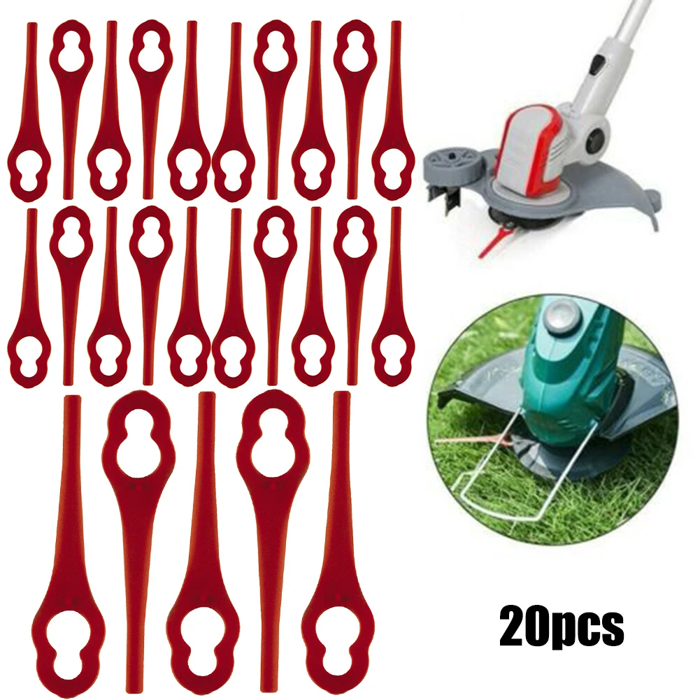 20pcs Replacement Cutter Blades For Einhell BG-CT 18 Li RG-CT 18/1 Li OR GE-CT Lawn Mower Spare Blade Cutter Blades Garden Tool