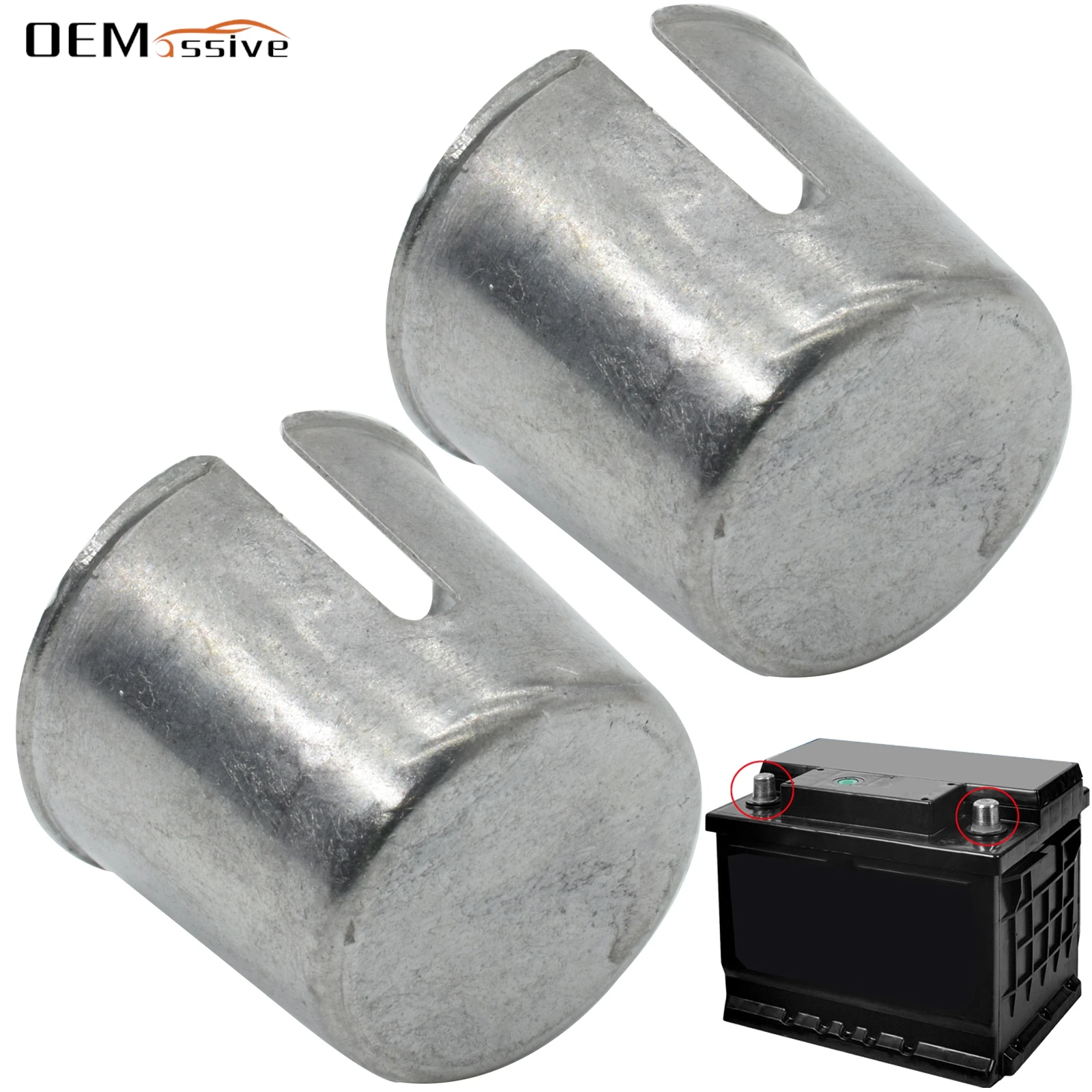 

1 пара ремонтных прокладок для клемм аккумулятора, высокая проводимость для свободных изношенных стоек для автомобилей и грузовиков, исправление положительного отрицательного электрического контакта