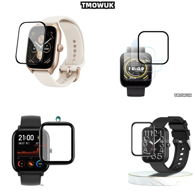 

For Amazfit BIP 3 5 6 U Pro Active Unity GTS 2E 2 3 4 MINI - Anti - Reflective Soft Flexible Screen Protective Film - 3D Curved