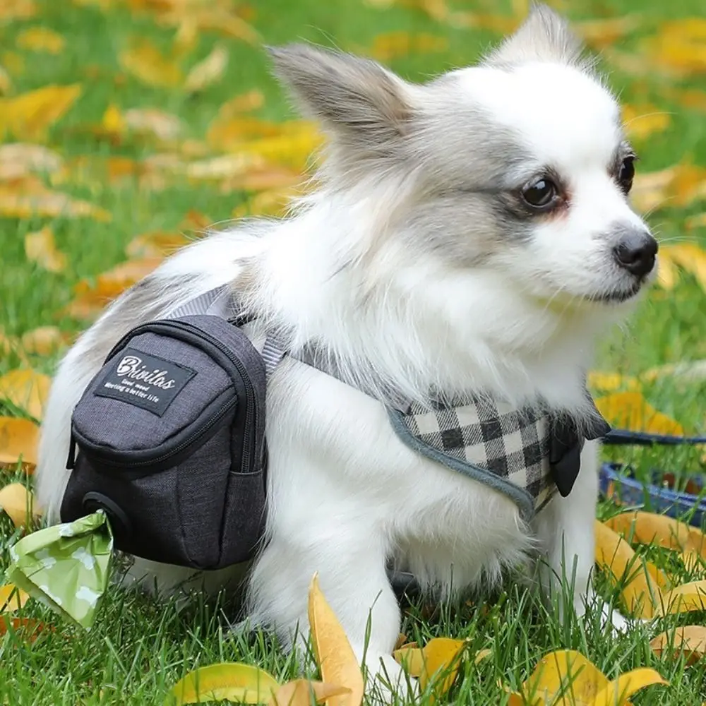 Portable Pet Dog Training Treat Pouch Garbage Storage Multifunction Puppy Snack Reward Waist Bag Durable Dog Poop Dispenser