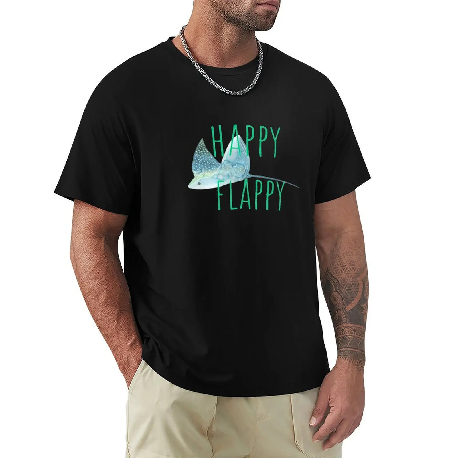 Manta Ray ? Stingray, Inspirational Quote T-Shirt Big and Tall Basic Tee Shirt