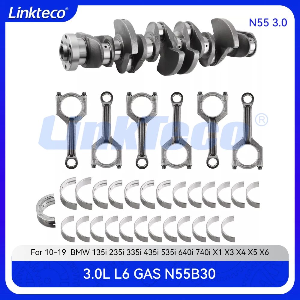 

Engine Crankshaft Main Connecting Rod Bearing Set For 3.0 T L BMW 1135i 335i 435i 535i 640i 740i X1 X3 X4 X5 X6 N55 N55B30 3.0L
