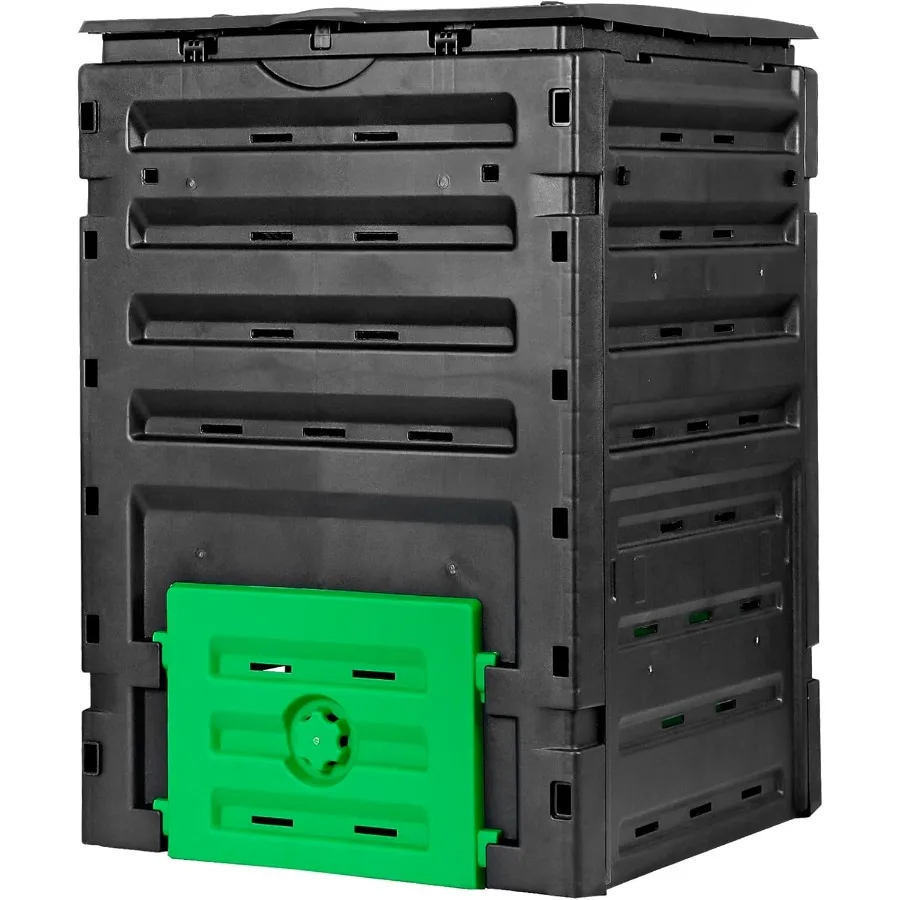 

120 Gallon 450L BPA Free Garden Compost Bin for Efficient Outdoor Composting with Easy Assembly and Advanced Aeration System Id