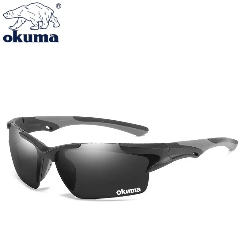 OKUMA  Sunglasses Men Women Sports Sunglasses Dustproof Glasses Classic Dazzle Colour Film Driving Fishing Motorcycle Running