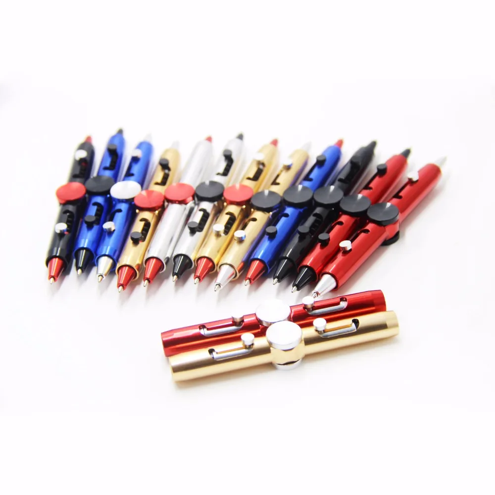 2018 New Creative Metal Ballpoint Pens Fingertip gyro Decompression tools gift box