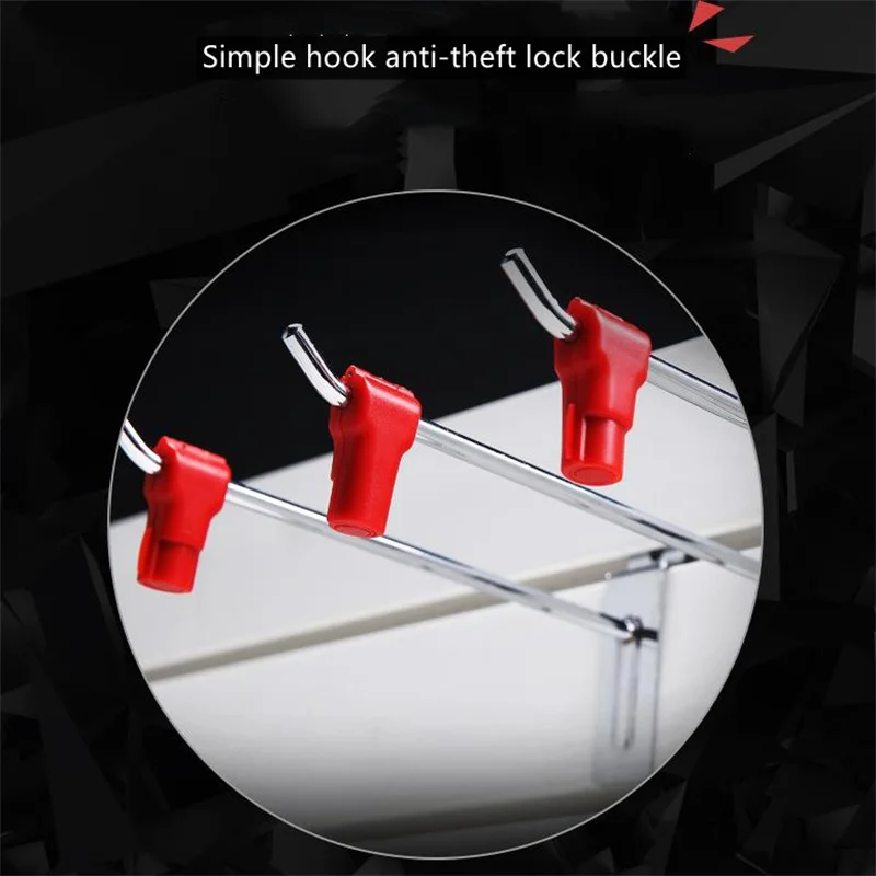 Simple Hook Anti-Theft Lock Supermarket Display Cabinet Hook Lock Plastic Anti-Theft Buckle For Wall