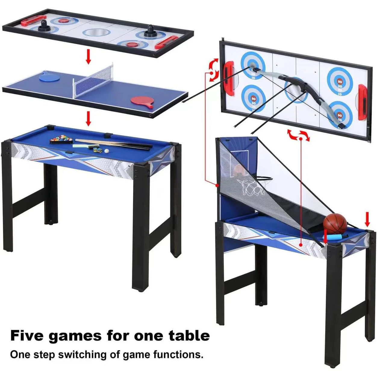 Multifunctional Children's Play Table Ice Hockey Billiards Table Tennis Archery Shooting Multifunctional Table