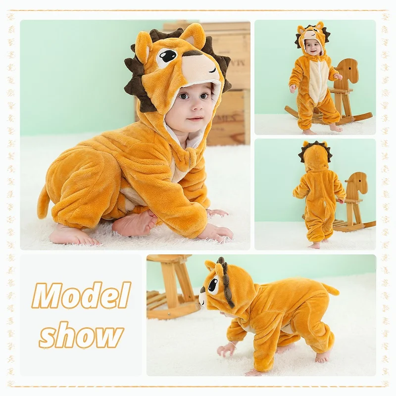 MICHLEY Weihnachten Elch Baby Strampler Winter Mit Kapuze Flanell Kleinkind Kleinkind Kleidung Insgesamt Bodys Overall Kostüm Für Kinder – Detail 38