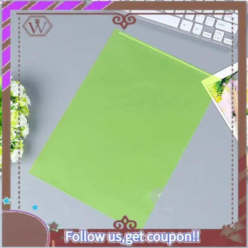 Carpetas de plástico ABBG-50Pcs, carteras con mangas A4 para archivos de protección con mangas abiertas superiores y laterales para trabajo de papel A4, fácil de usar en la oficina