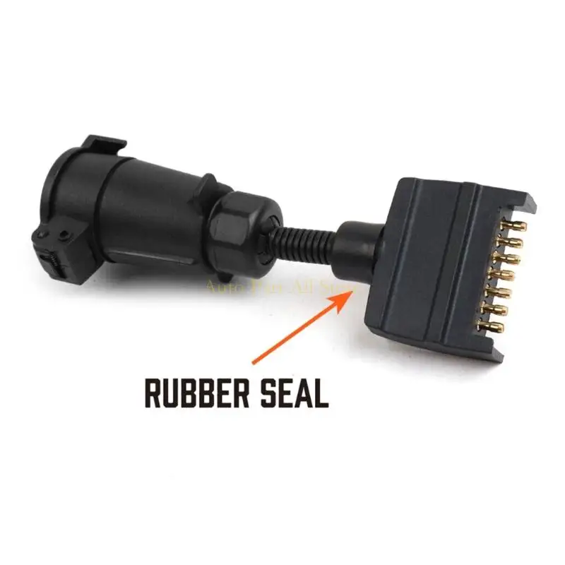 J0MA Strong 7 Pin Truck Truck Socket موثوقة نقل الطاقة عالي القوة ABS المقابس لتلبية احتياجات السحب في الهواء الطلق