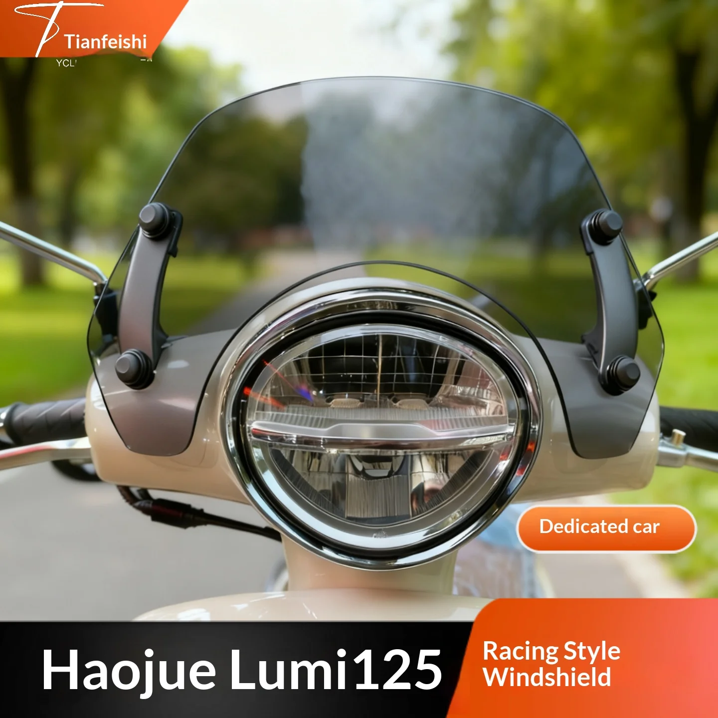 【Premium】 For Haojue Lumi 125 Dedicated Racing Windshield | Modified Wind Deflector Chest Protector | Racing Version