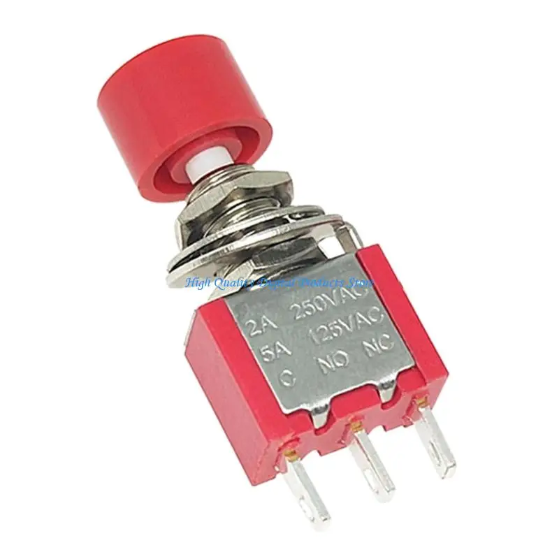 U2JE Instantly Return Pushbutton Switches PS102 3Pin 6Pin High Current 250VAC 120VAC Industrial Toggle