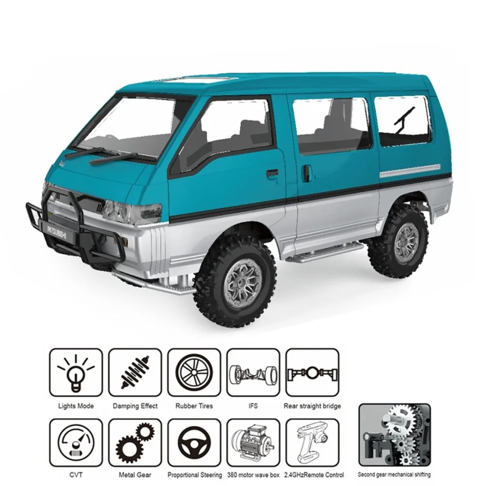 LDRC 1/12 RTR Off Road RC Car LD1296 2Speed Transmission Metal Gearbox Motor ESC Servo LED Light Remote Control Vehicle Toy Gift