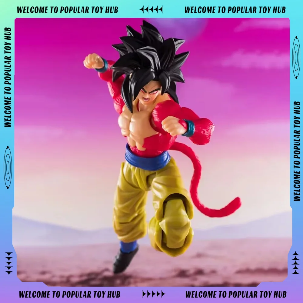 In Stock Original Dragon Ball Figure Demoniacal Fit Untamed Power Vegetto Figure Son Goku Custom SHF SSJ4 Super Saiyan 4 Toy Kid