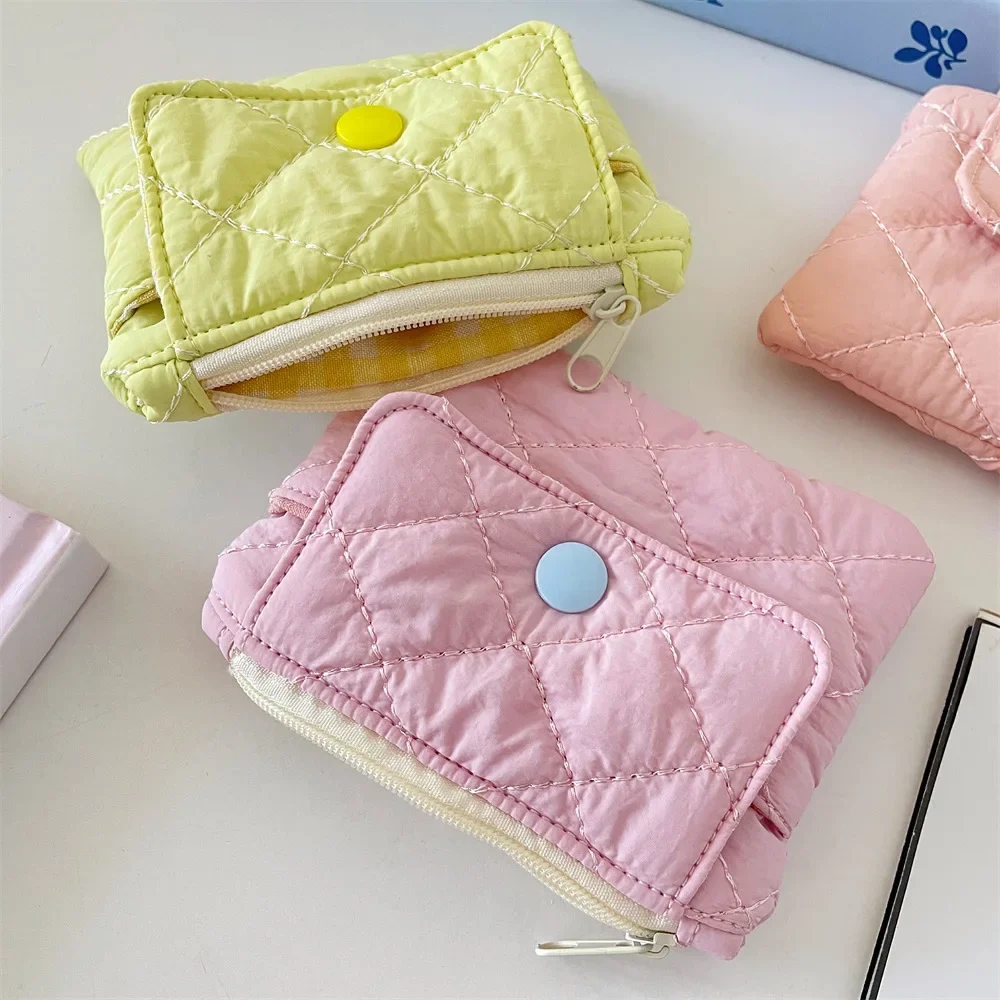 

Cute Mini Coin Purse Simple Zipper Kid Storage Pouch Money Pocket Solid Color Coin Key Bag Women Men Cute Wallet Mini Purse