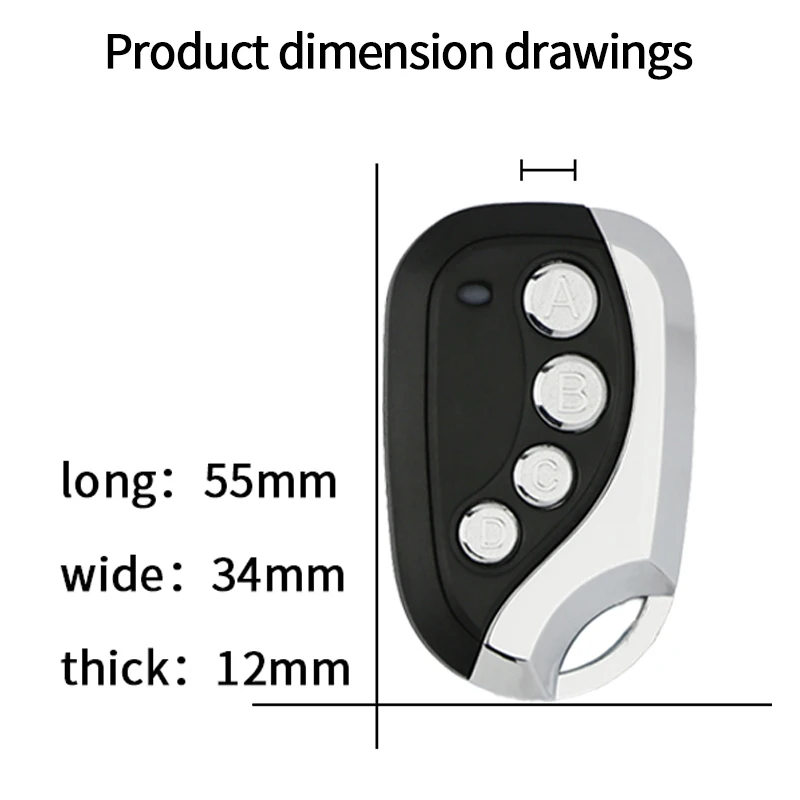 433mhz Cloning Remote Control Copy Duplicator 433.92mhz RF Wireless Remote Control for Electric Garage Door Gate Car Home