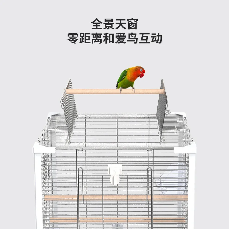 Yousuo Parrot Cage Stainless Steel Bird Cage Large Full Horizontal Silk Xuan Phoenix Tiger Skin Peony Breeding Cage Easy