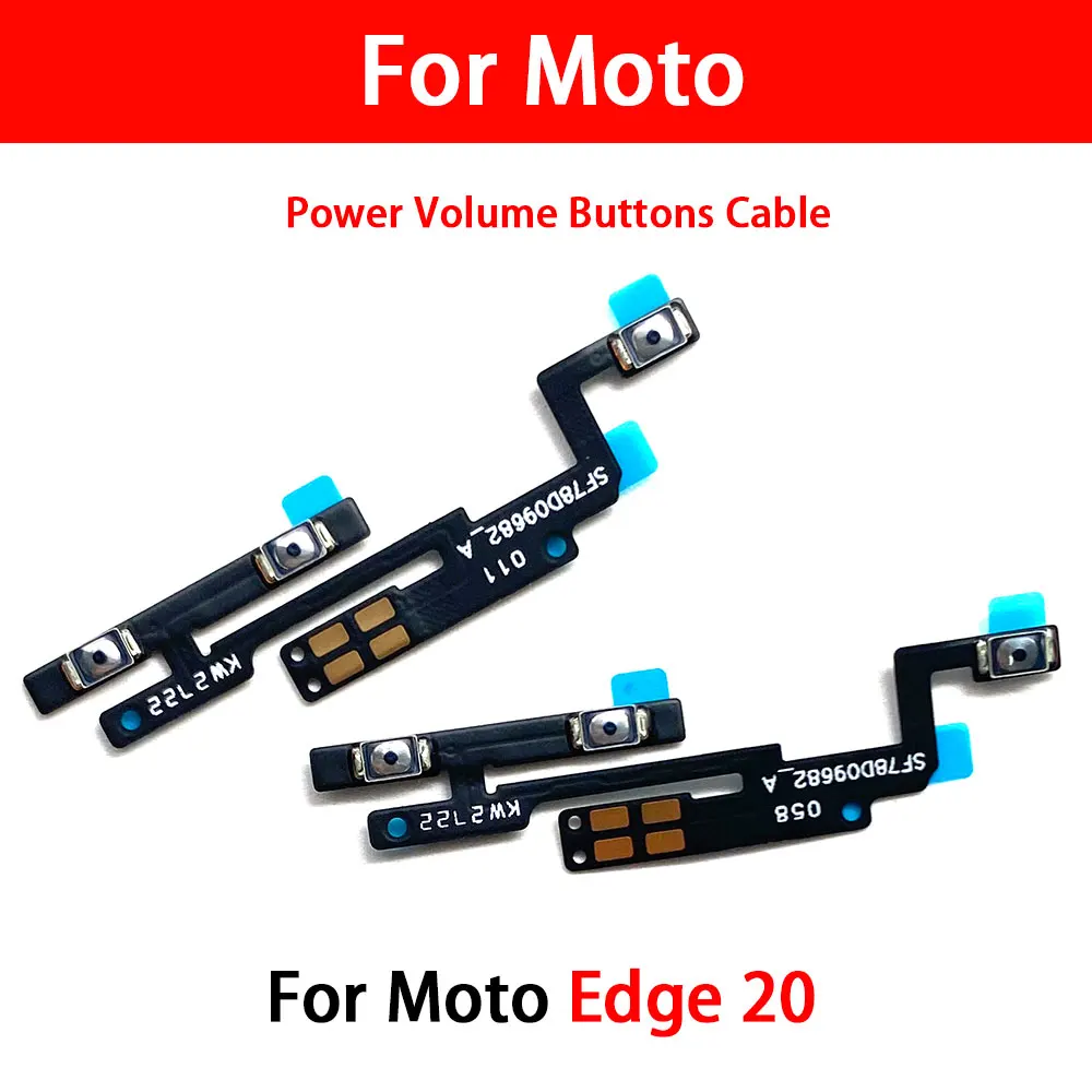 

10 Pcs For Moto Edge 20 Lite Pro Edge 30 Fusion Neo Ultra NEW Power on/off Volume Key Button Flex Cable Ribbon