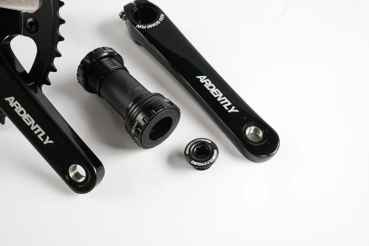 Ardently Fahrrad Hohl Integrierte Kurbelgarnitur FixeGear Kurbel 48T 165mm Spur Single Speed Fahrrad Kurbel Set BCD144mm Alumniun mit BB – Detail 8