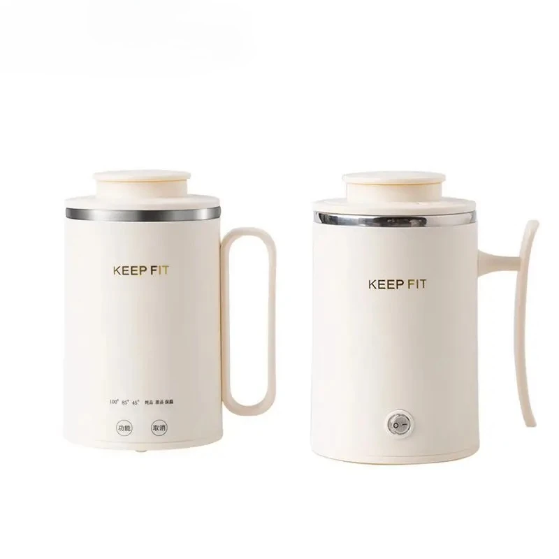 Unisex Portable Electric Heating Cup, Small Auto Cook Hot Water Kettle with Smart Keep Warm, Easy Carry Multi-Function Stewing