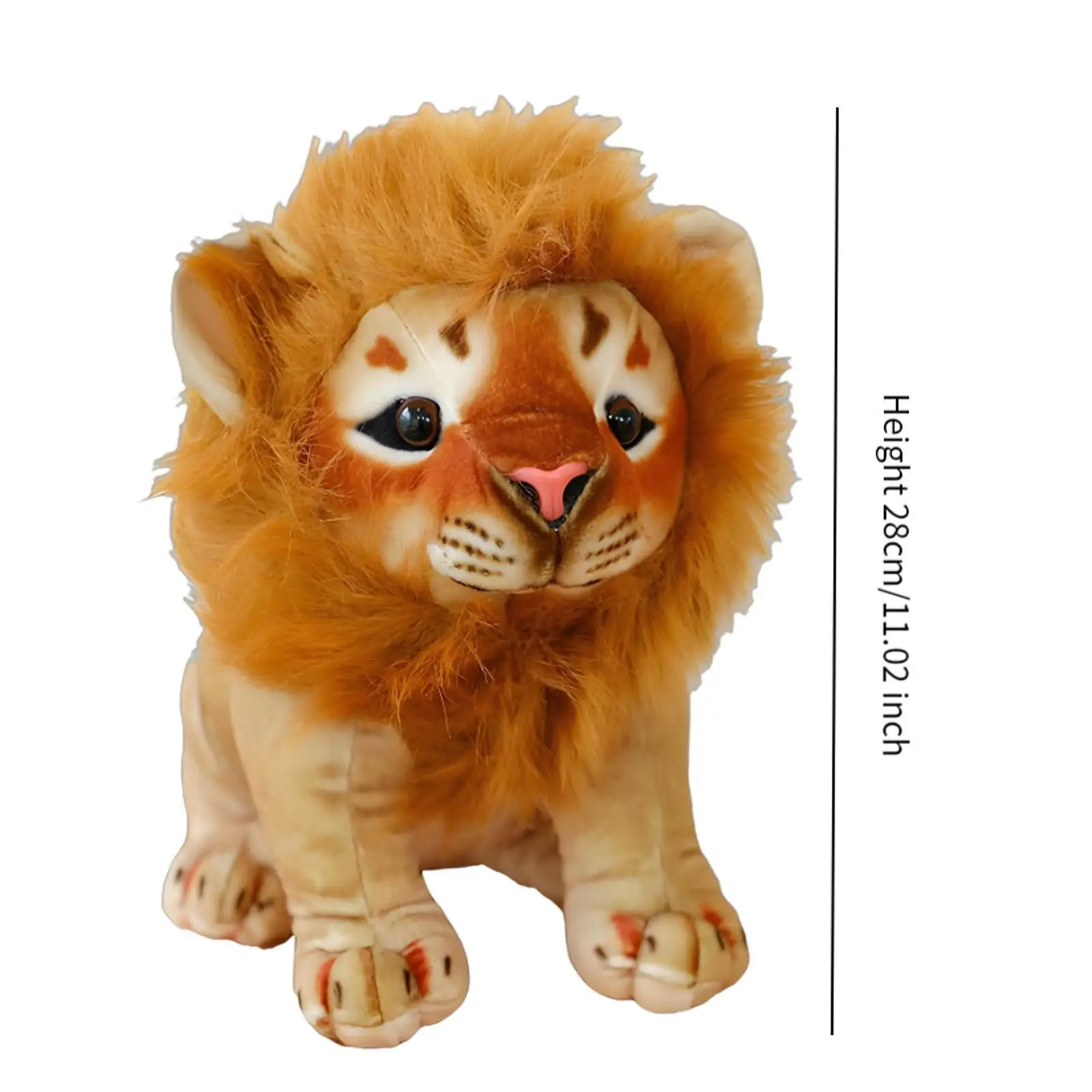 Peluche leone adorabile bambola di peluche coccole per la cameretta dei bambini