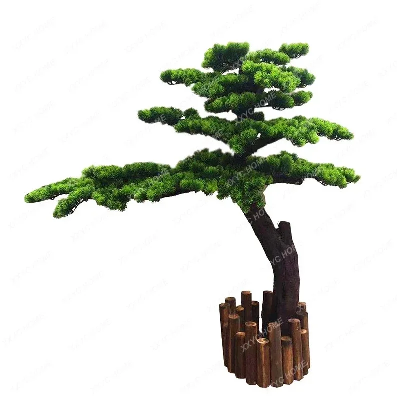 

Поддельные деревья Торговый центр Украшение отеля Podocarpus Macrophyllus Пейзаж Пол Крытый Выставочный зал Украшение входа
