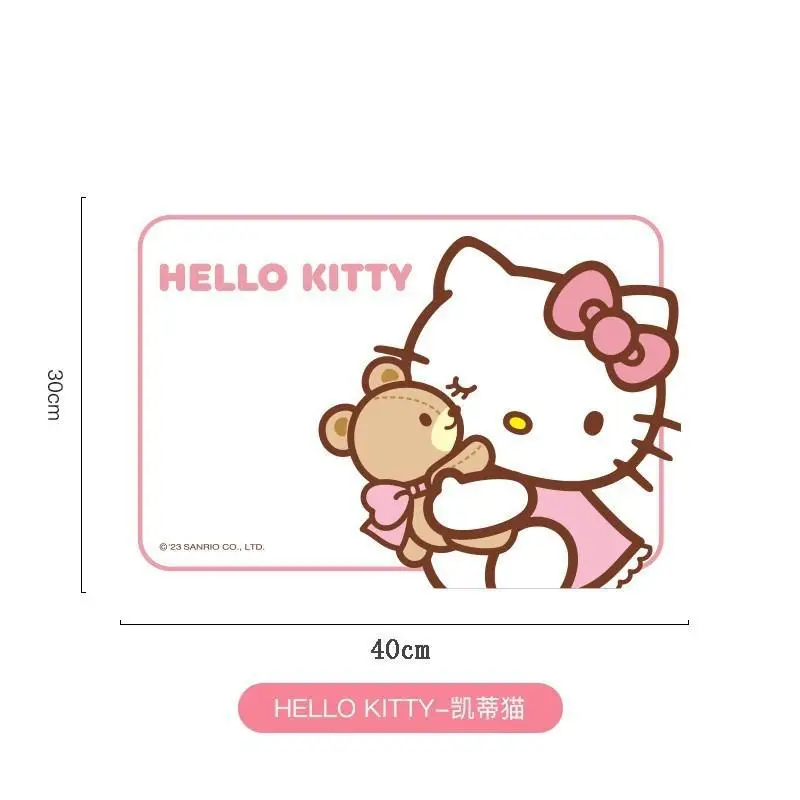 Kawaii Hello Kitty Table Mat Anime Cute Versatile Desktop Anti-Slip Mat Cartoon Anti-Stain Placemat Good Looks Gift Wholesale