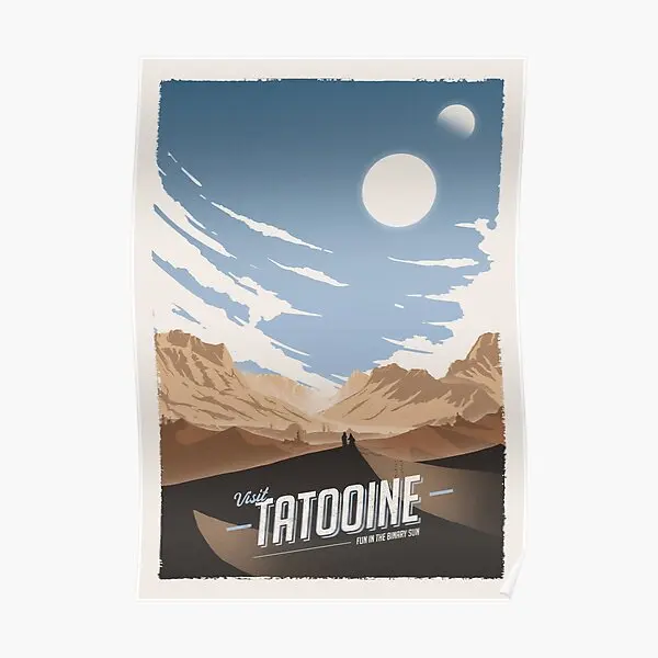 

Visit Tatooine Poster Modern Vintage Mural Decoration Funny Wall Home Picture Room Art Decor Print Painting No Frame