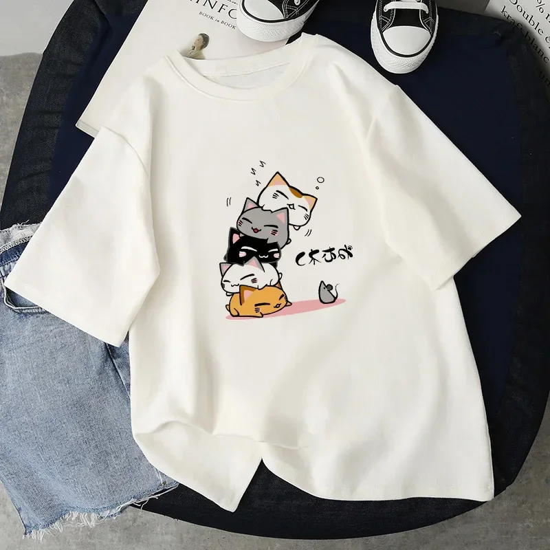 Women T Shirts Funny Kawaii Cute Shiba Inu Dog Print T-shirt Women Summer Loose Harajuku T Shirt Streetwear Clothes Tops Tees