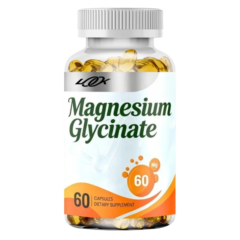 Magnesium Glycinate Supplement - Supports Muscle Health and Energy Metabolism - High Absorption Chelated Magnesium-60 Capsules