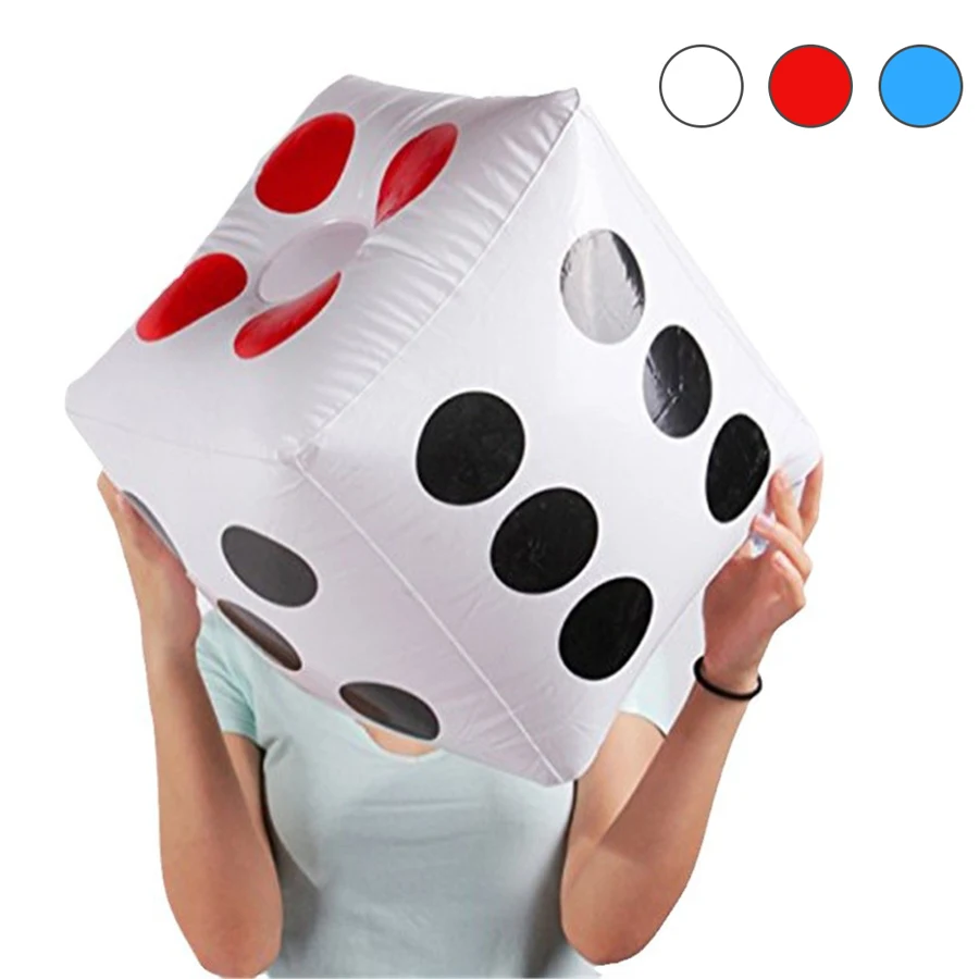 30cm Large Inflatable Dice Creative Outdoor Soft Dice Game Swimming Pool Party Water Play Toys Funny Party Gifts