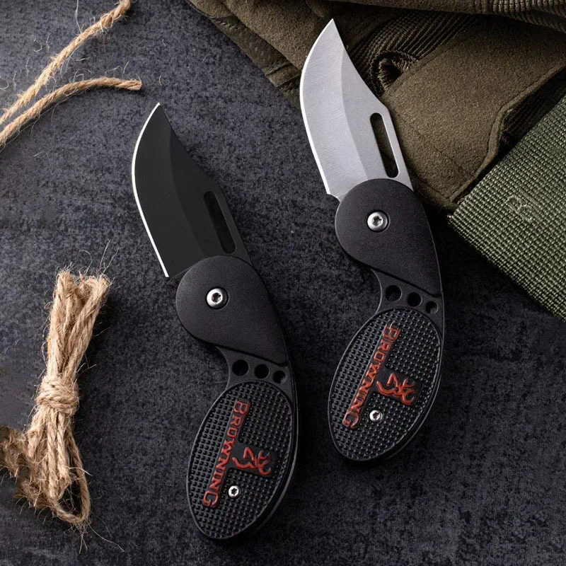 Outdoor Folding Knife Pocket Stainless Steel Fruit Knife High Hardness Sharp Multi-functional Mini  Self Defense EDC