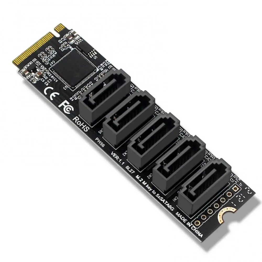 Ide Programming Interface Ph56 M.2 Computer Expansion Card Plug And Play M2nwe To Sata 3.0 Transfer Card Jmb58 Saving Mode
