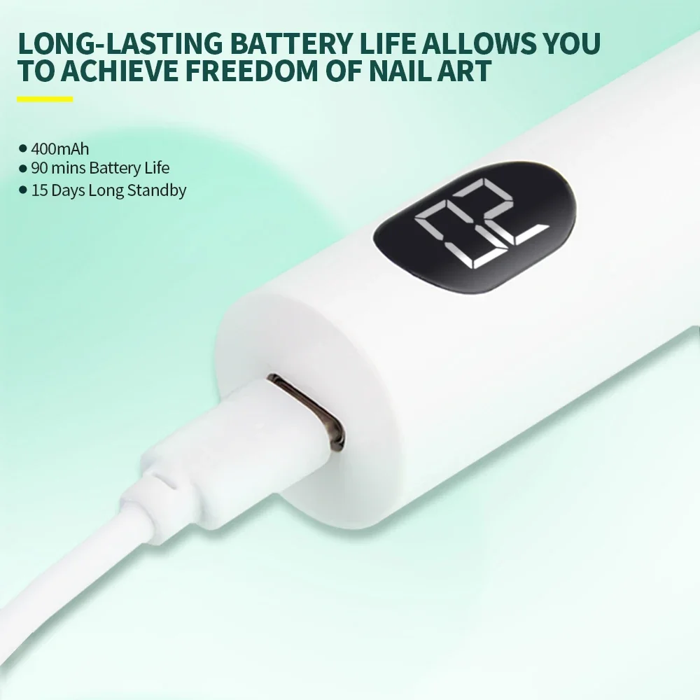 ミニハンドヘルドUV LEDネイルランプ、ポータブル充電式ネイルドライヤー、ジェルポリッシュ硬化用、lネイル、マニキュアサロンツール