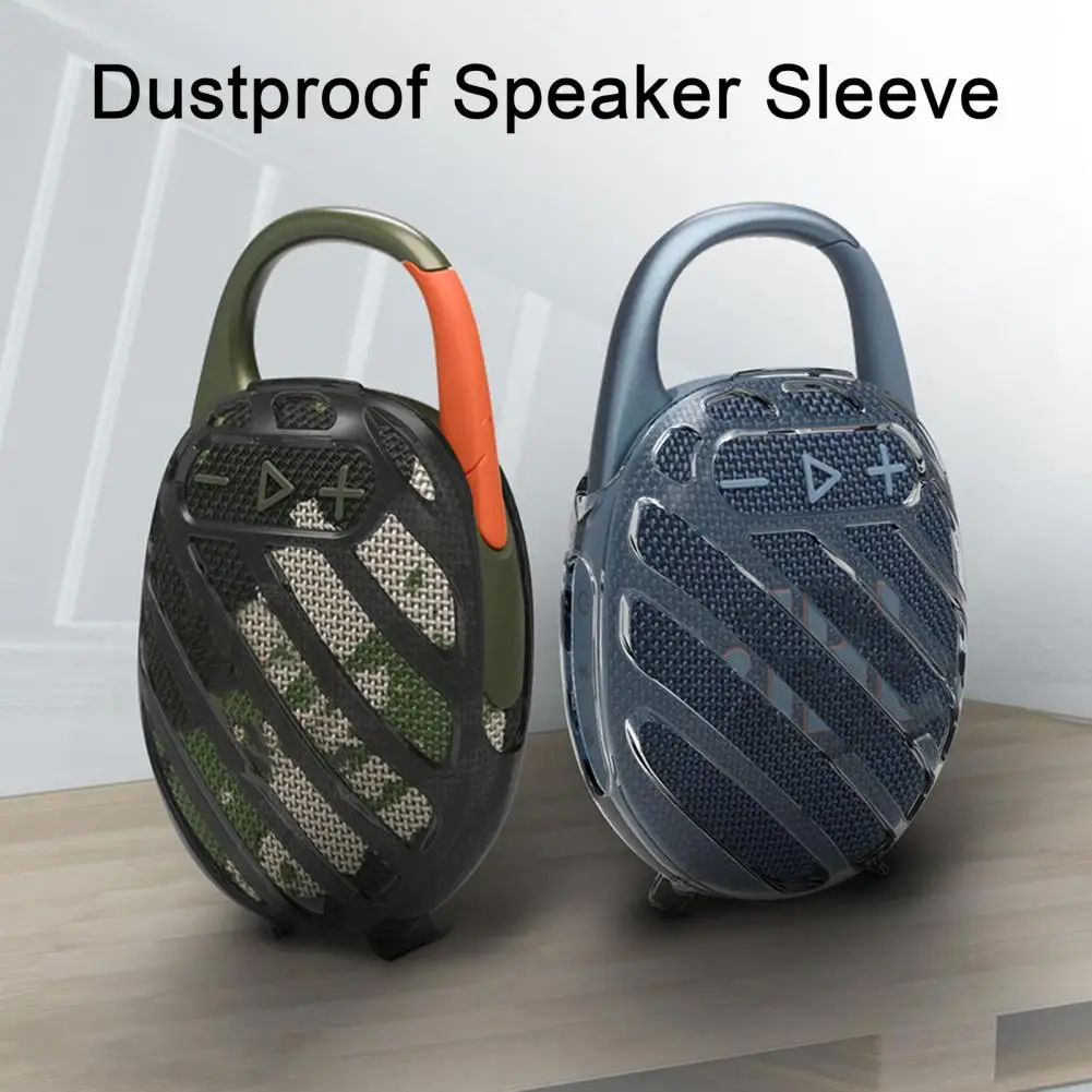 TPU Transparent Case Speaker Protective Cover Shockproof Impact Resistant Drop-Proof Transparen Protective Case For JBL CLIP 5