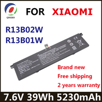 R13B02W 7.6V 5230mAh 39Wh R13B01W Laptop Battery For Xiaomi Mi Air 13 13.3\