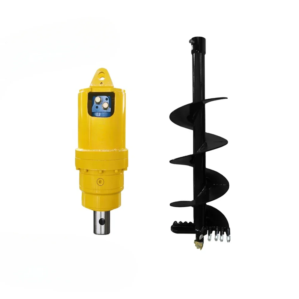 Excavator Slip Steer Backhoe Loader Hydraulic Drilling Soil Drilling String Hole Excavator