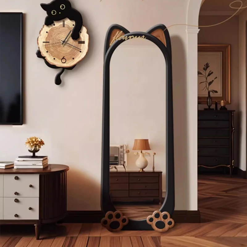 

Makeup Irregular Mirror Nordic Ornament Kawaii Design Mirror Creative Macrame Standing Espejo Maquillaje Luz Home Furniture